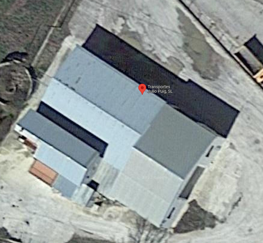 Vista aérea de la empresa